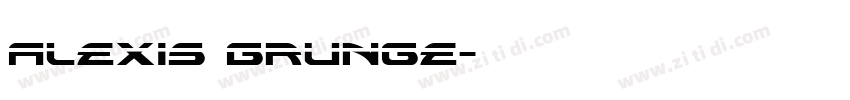 Alexis Grunge字体转换
